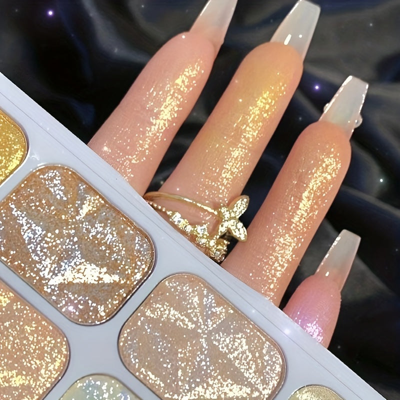 8 colors Diamond Shimmer Highlighter Palette - Face and Body Blend and Bronze