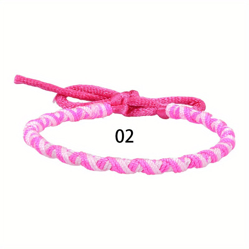 Colorful Boho Braided Bracelet for Summer Style and Birthday