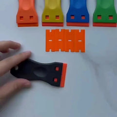 2pcs Plastic Razor Blades Scraper Kit & 10pcs Blades for Paint Removal