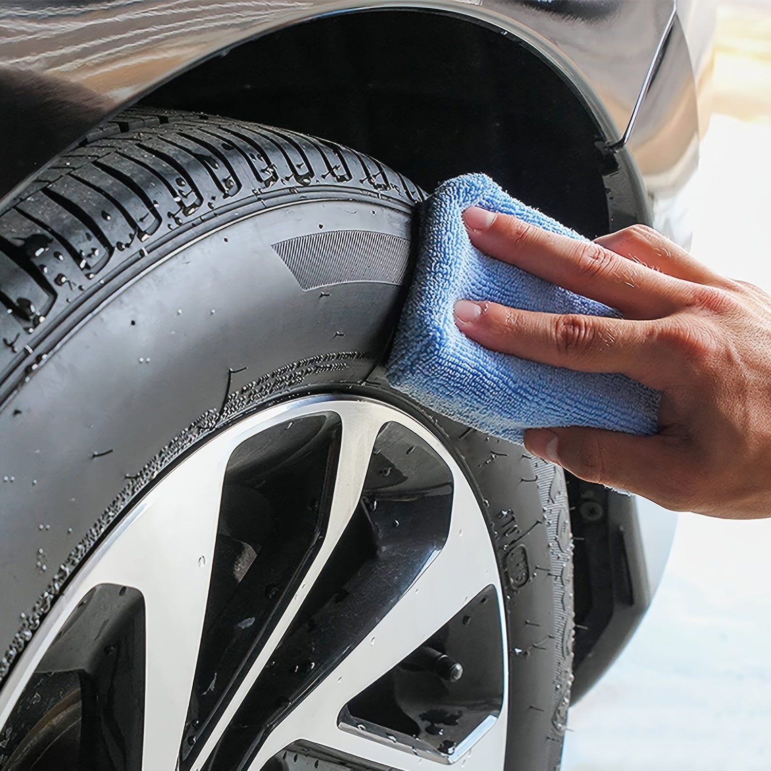 4pcs Microfiber Applicator Pads 7 62 12 Microfiber Sponge Car Wash Pads