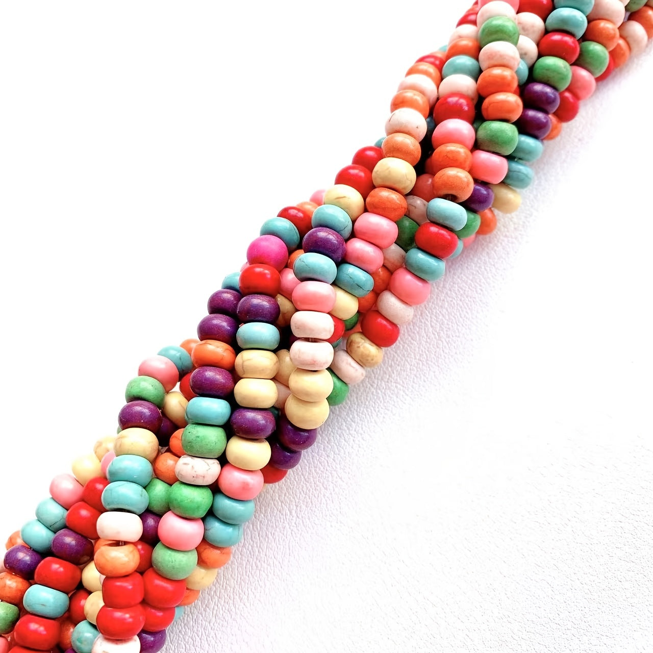 94pcs 4-6mm Turquoise Stone Spacer Beads DIY Necklace Making