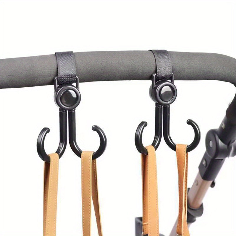 Car Hook Double Hook Stroller Bag Storage Hook Baby Stroller Hook