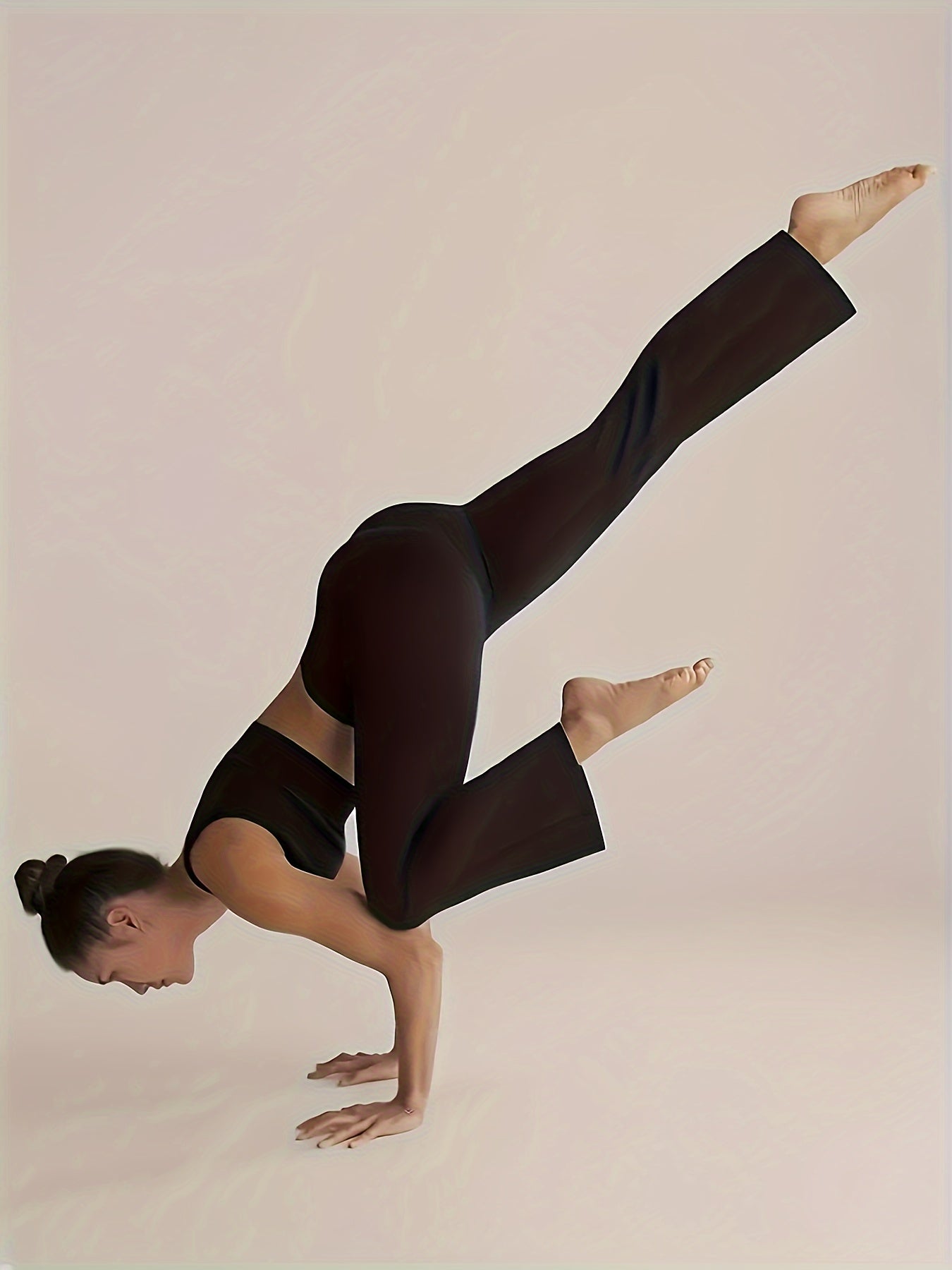  High Rise Flared Leg Trousers With Pockets