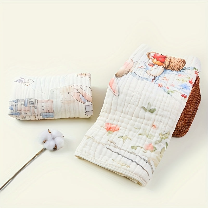 Cozy Kids Bath Towel 6 Layer Absorbent Quilt Soft Polyester Knit