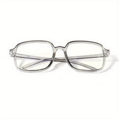 Light Blocking Glasses Large Square Clear Lens Candy