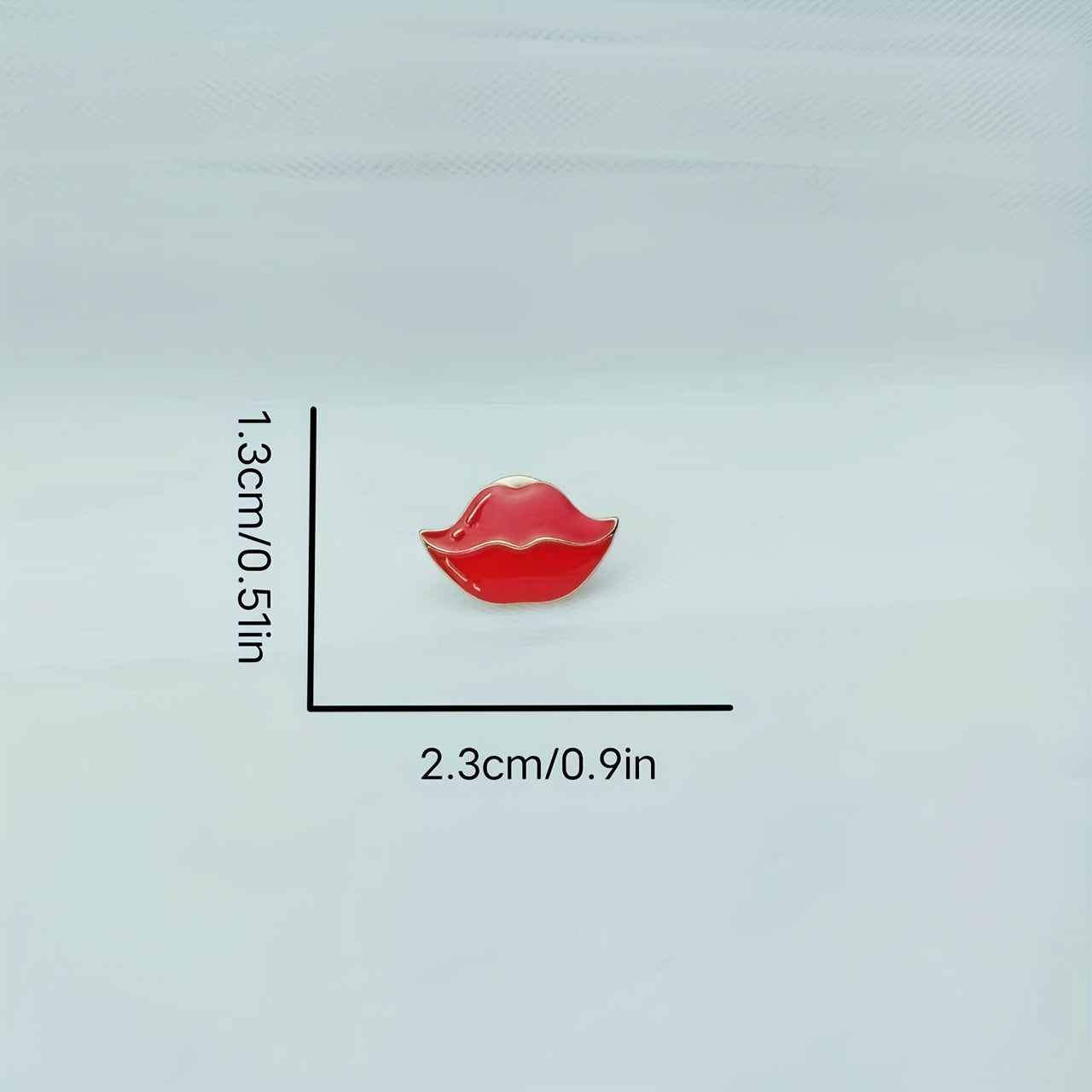 Red Lip Pin Badge Romantic Couple Party Gift