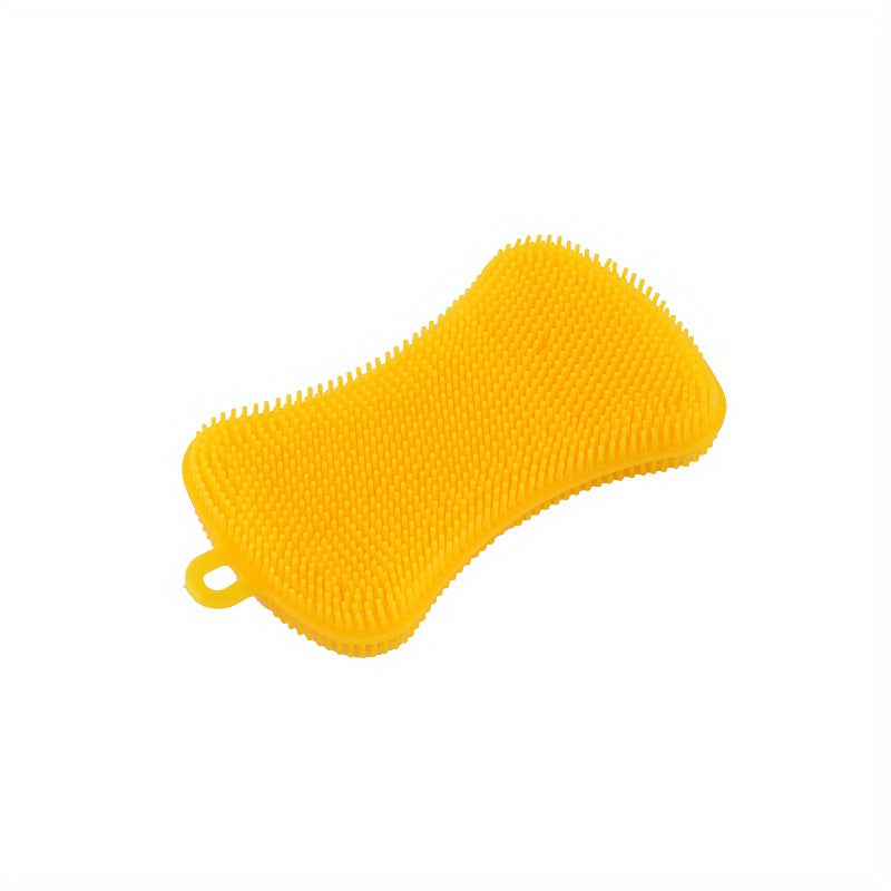 1PC Reusable Silicone Sponge Dish Washing Scrubber Non Stick Kitchen Sponges