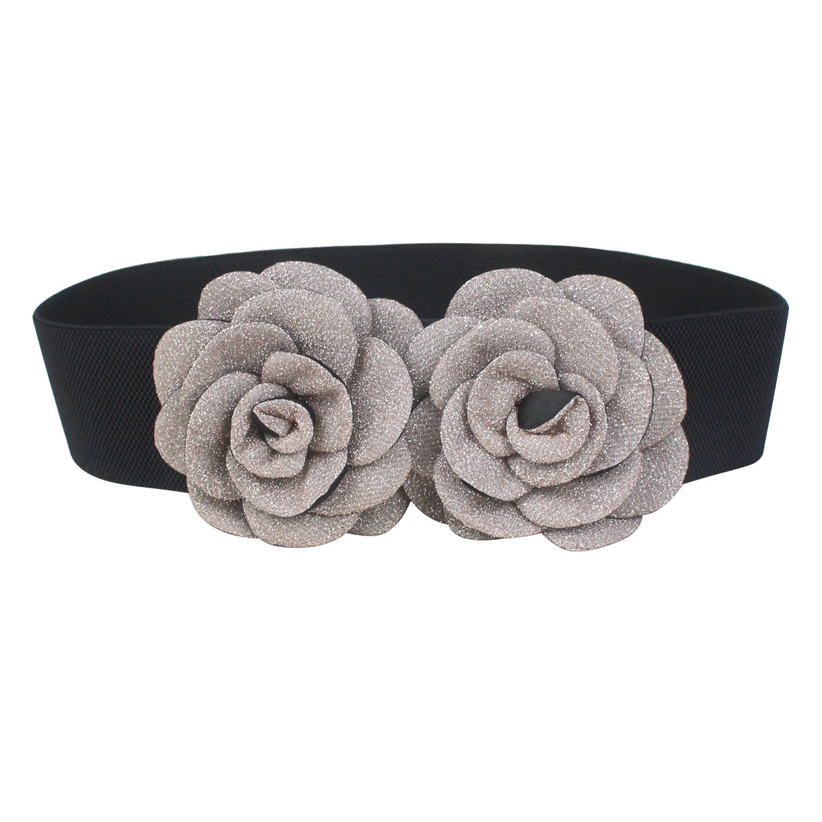 Stretchy Belt Flower Vintage Elastic Wide Waist Belt