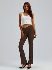 Women's High Waist Flared Leggings for Yoga Workout