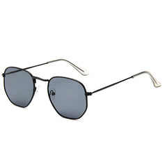 Metal Frame Polygon Sunglasses