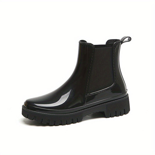 Women's Waterproof Non-slip Rain Boots Rubber Medium Top Rain Boots