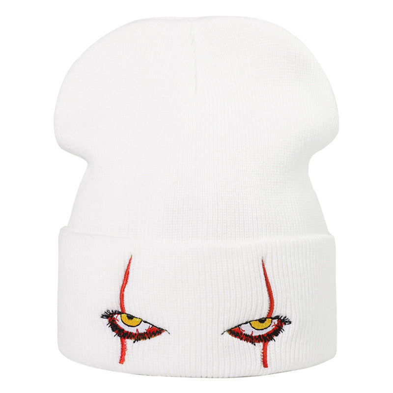Horror Clown Eye Embroidered Hat
