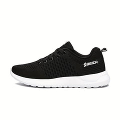 Women's Athletic Running Shoes Lace Up Breathable Mesh Sneakers