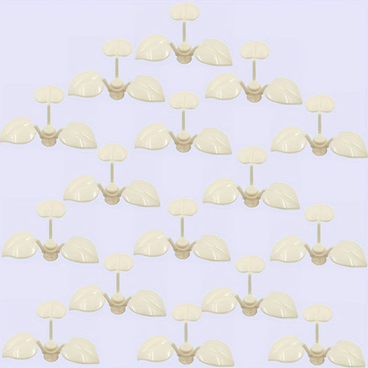 16pcs DIY Building Block Set Peach & Clover Shaped Farm & Garden Scene