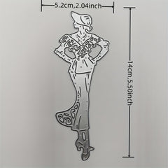Vintage Girl Cutting Mold for DIY Scrapbooking Album Craft