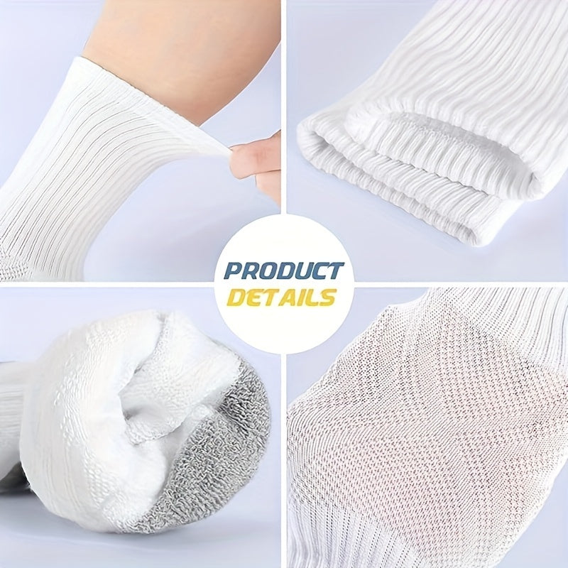 6 Pairs Men's Crew Socks Winter Sports Running Thick Warm Socks