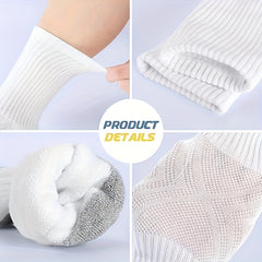 6 Pairs Men's Crew Socks Winter Sports Running Thick Warm Socks