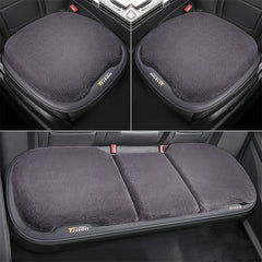 3pcs Winter Car Seat Cushion Plush Warm Car Accessories
