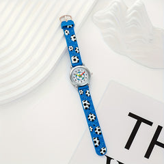 2pcs Football Pattern Quartz Watch