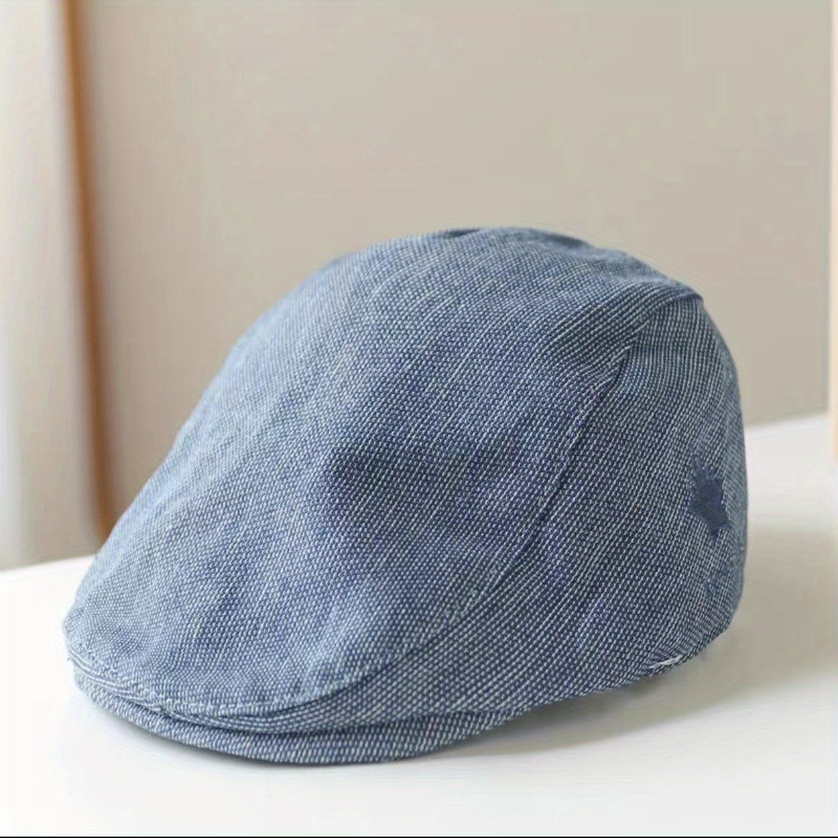 Kids Casual Embroidered Washed Denim Hat