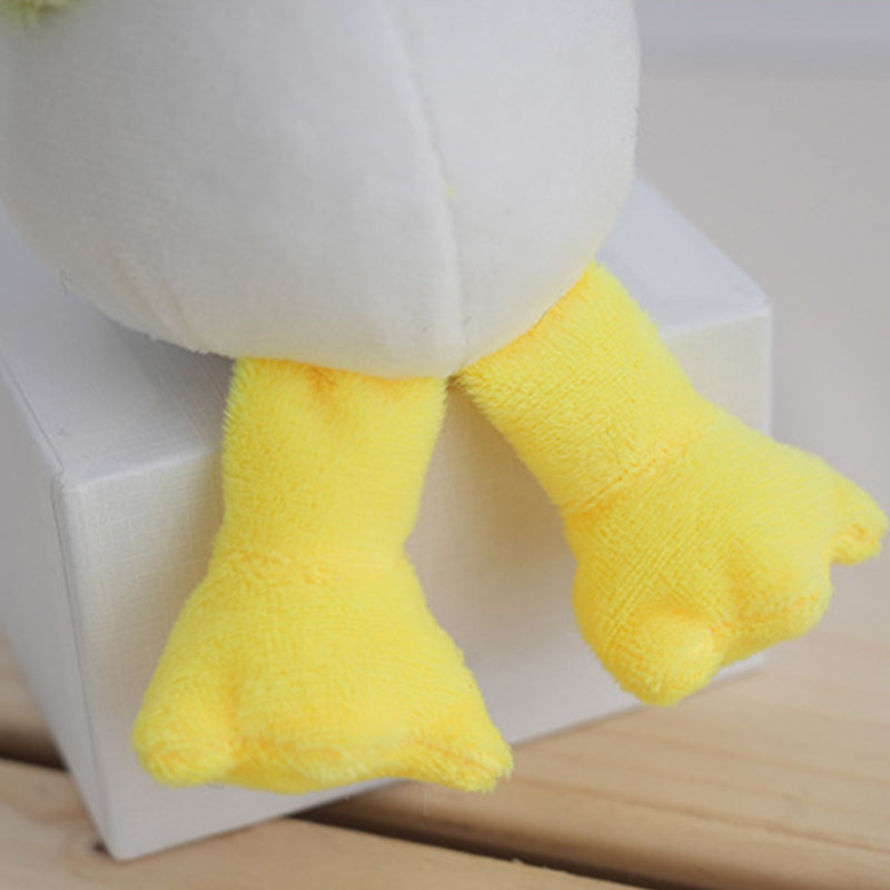 2pcs Duck Plush Doll Keychain Funny Stuffed Toys Key Ring Backpack Decoration