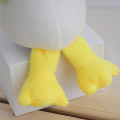 2pcs Duck Plush Doll Keychain Funny Stuffed Toys Key Ring Backpack Decoration