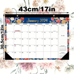 Large Grid Julian Dates Calendar January-June 18 Months