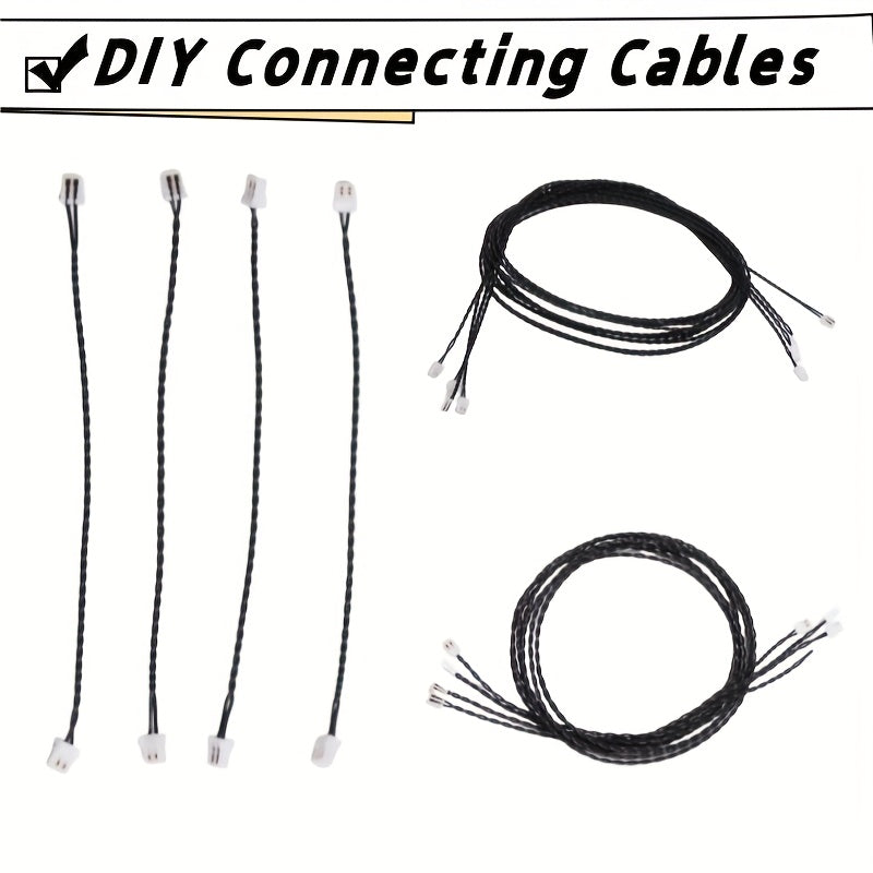 5pcs 0.8mm 2 Pin Connecting Cable for LED Light Kit DIY Blocks Model