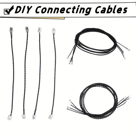 5pcs 0.8mm 2 Pin Connecting Cable for LED Light Kit DIY Blocks Model