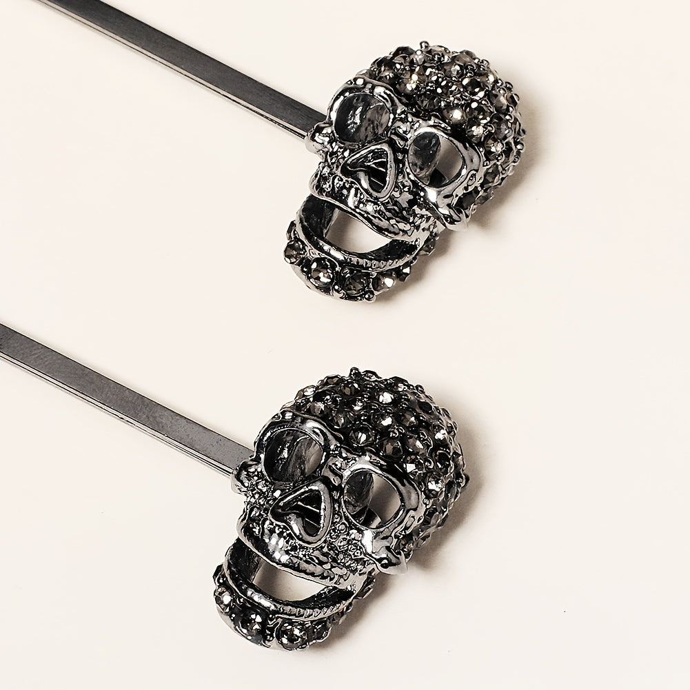Spider Hair Pin Rhinestone Gothic Punk Crystal Bobby Pin Halloween Accessory