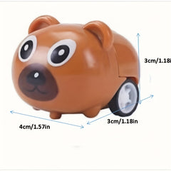 5pcs Christmas Indoor Animal Pull back Car Halloween Toys