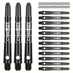 Cyee Life 15pcs 45mm Aluminum Darts Shaft with 20 Rubber Rings