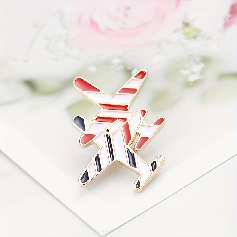 Aircraft Metal Brooch Small Badges for Men and Women