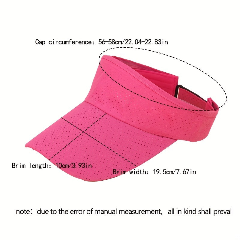 Mesh Breathable Visor Hat UV Protection Lightweight Baseball Cap