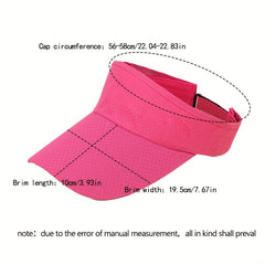 Mesh Breathable Visor Hat UV Protection Lightweight Baseball Cap