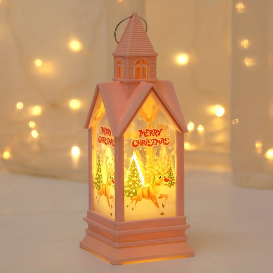 Vintage Christmas House Lantern Decorative Lights LED Candle Lantern