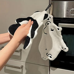 Panda Polar Bear Hand Towel Quick Dry with Loop
