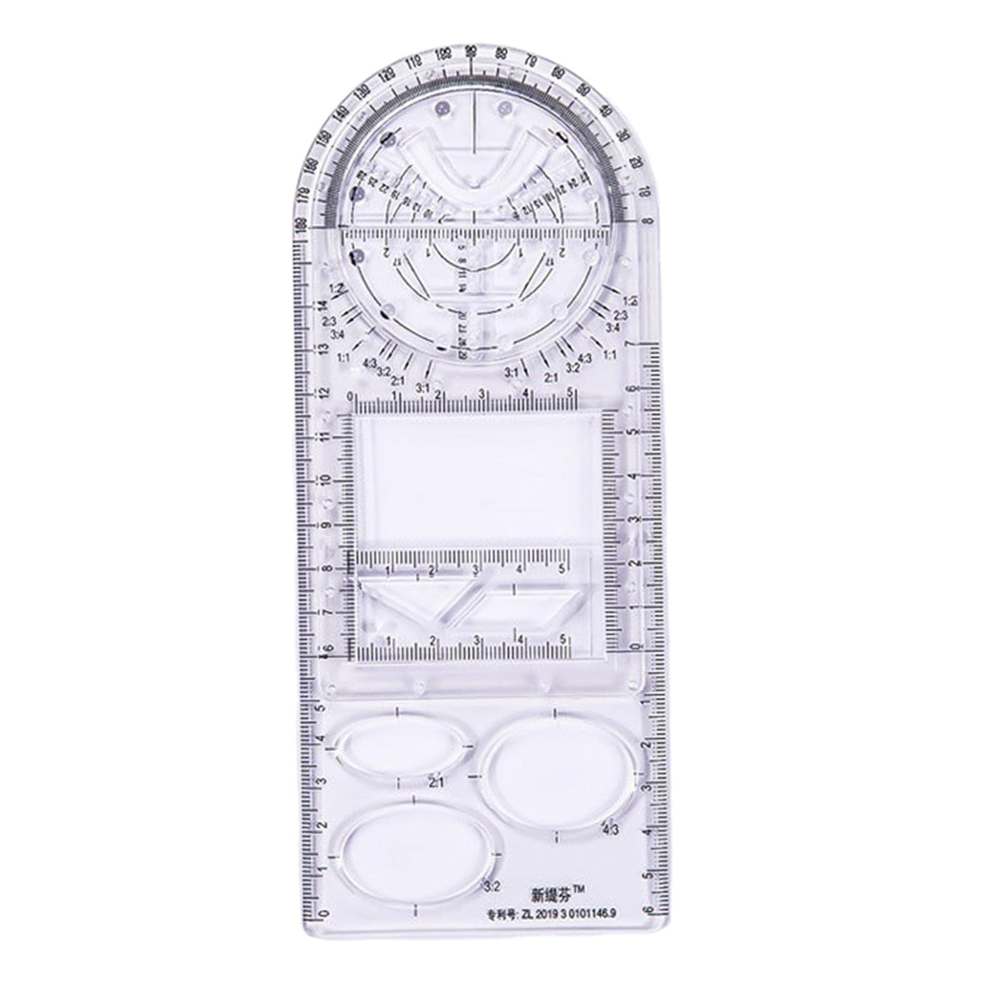 Multifunctional Drawing Ruler Angle Measuring Template Tool – CRAZE