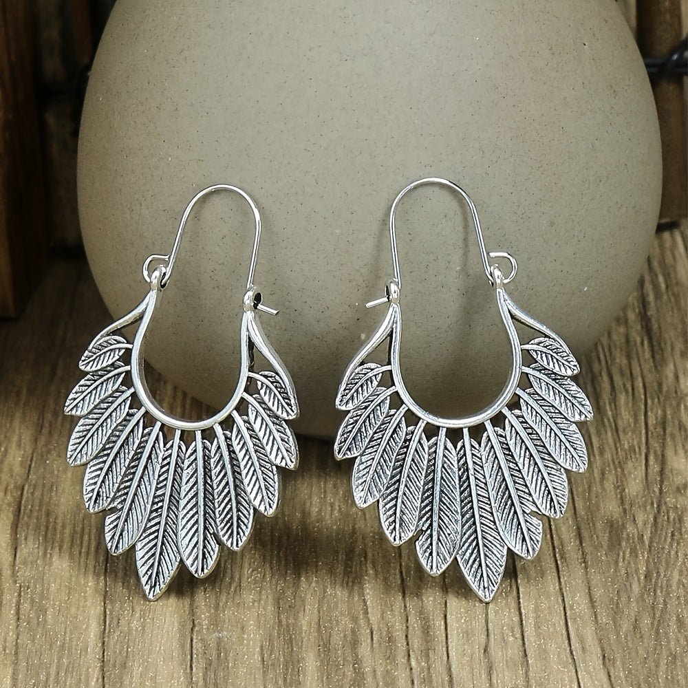 Retro Style Antique Silver 3 Pairs Earrings Set