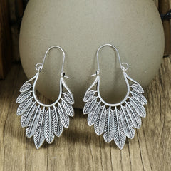 Retro Style Antique Silver 3 Pairs Earrings Set