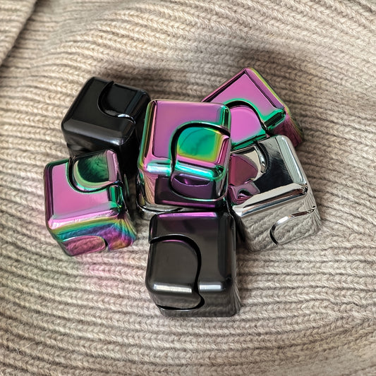 Colorful Square Magic Dice Fidget Spinner for Adults