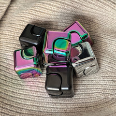 Colorful Square Magic Dice Fidget Spinner for Adults