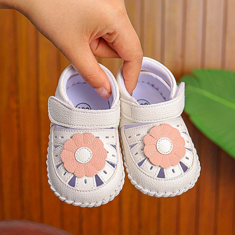 Princess Shoes for Summer Babies 0-12 Months Soft Sole Non slip & Breathable