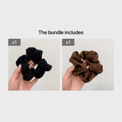 Large Size Solid Hair Ring Polyester Headwear Decorative Hair Accessory