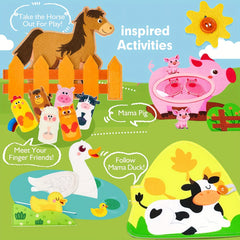 Farm Storybook: Busy & Quiet Book with Sensory Activities for Kids