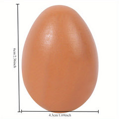 Wooden Simulated Three Eggs Solid Wood Duck Egg Hand Painted Graffiti Easter Egg