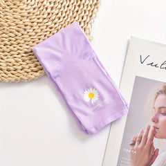 Daisy Print Fingerless Arm Sleeves Sunscreen Gloves