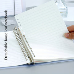 A5 B5 Moon Planet Clear Coil Loose Leaf Notebook - 108 Sheets Set