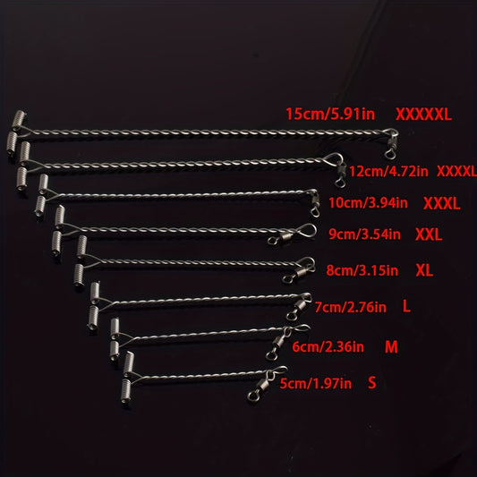 100pcs T Type Anti-tangle Balance Steel Wire Fishing Line Connector