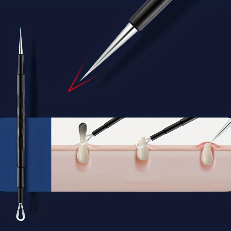 6pcs Fine Tip Blackhead Remover Tweezers for Acne